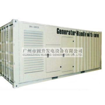 Guangzhou1750kVA / 1400kw Refroidisseur d&#39;eau AC Triphasé Cummins Générateur diesel insonorisé